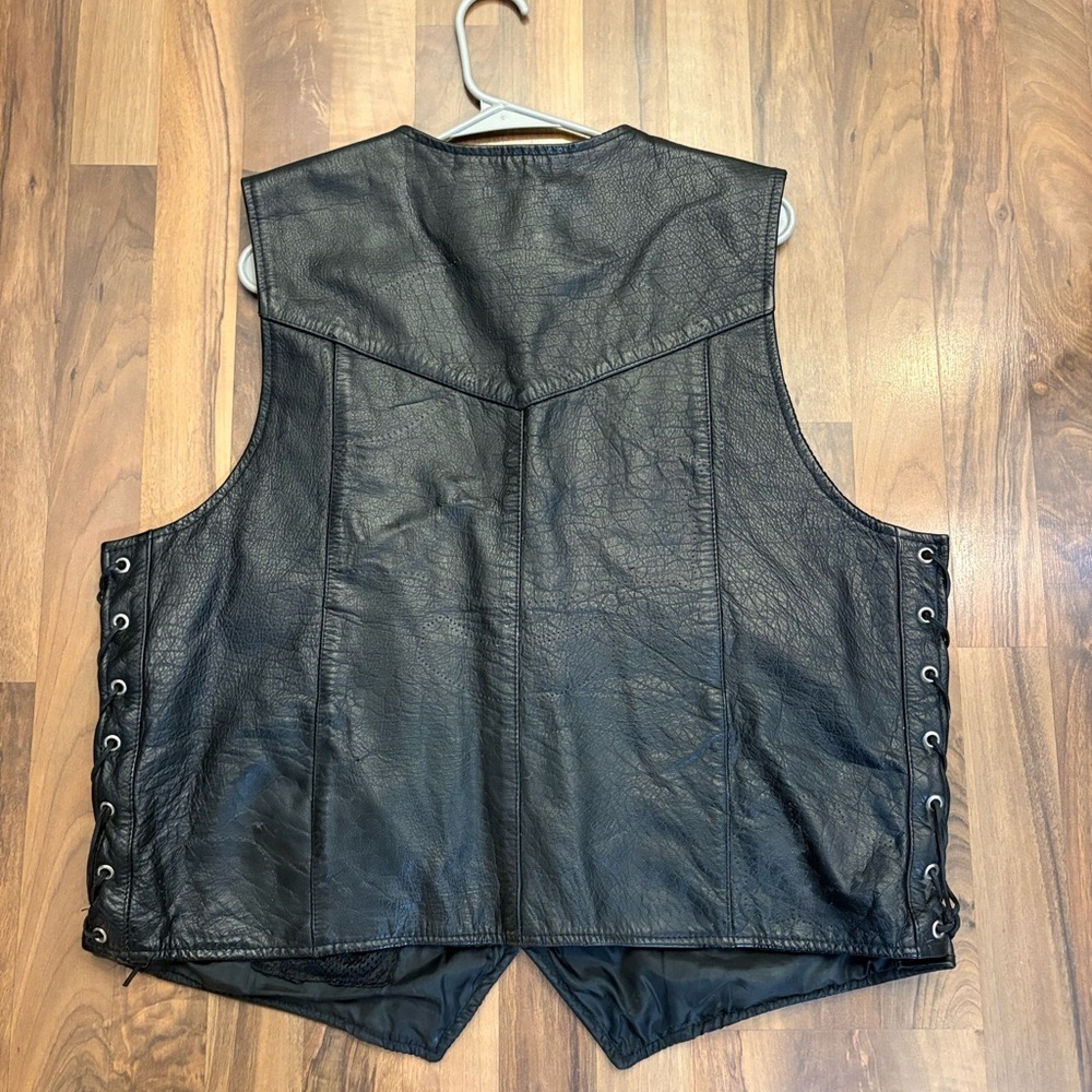 Vintage Leather Headquarters Vest - Picture 7 of 7